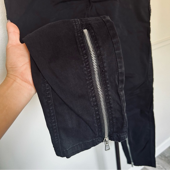 Blank NYC Black Zipper Moto Skinny Pants Women’s 30 - Picture 4 of 7
